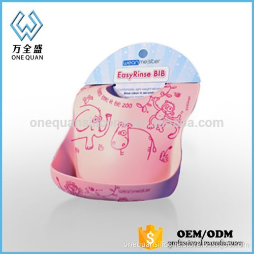 large food grade silicone infant eating bib